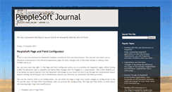 Desktop Screenshot of peoplesoftjournal.com